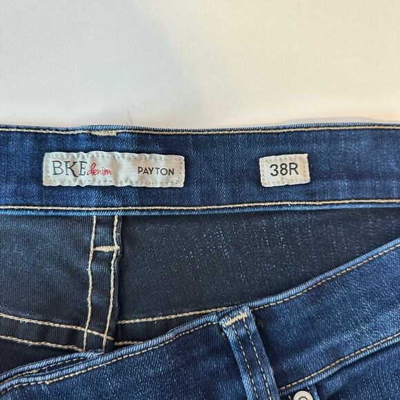 BKE Denim Women’s Payton Straight Leg Jeans Size 38R Dark Wash Stretch - Picture 7 of 9